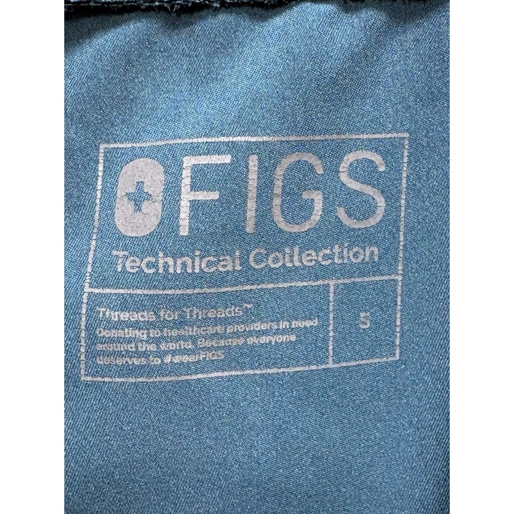 Figs Scrub Pants Women's Small Green Pink Drawstring Waist + Pockets Technical - Picture 7 of 8